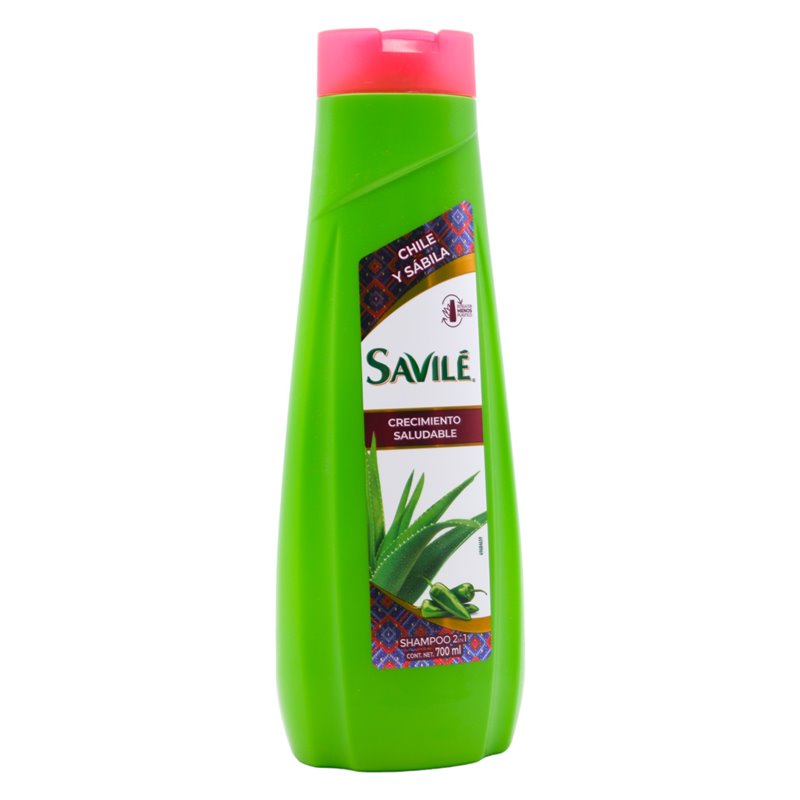 30649 - Savile Shampoo 2 In 1, Chile & Sabila (Crecimiento Saludable) - 12/700ml - BOX: 12 Units
