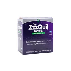 30659 - ZzzQuil Ultra Night Time Sleep-Aid - 32 Pouches Of 1 Tablet Each - BOX: 12 Units