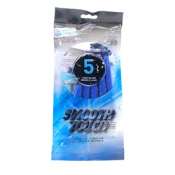 30820 - Smooth Touch Razor. Twin Blade - 5ct - BOX: 24 Pkg Of 5