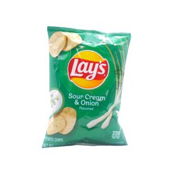 30875 - Lays Sour Cream & Onion Chips - 1.5 oz. (Case Of 64) - BOX: 64 Units