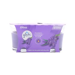 27918 - Glade Candle Tranquil Lavender And Aloe - 6.8 oz. (Case of 3) - BOX: 3 Units