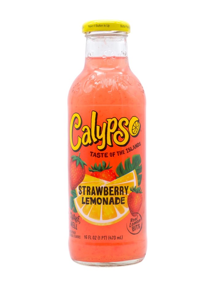 28714 - Calypso Strawberry Lemonade - 16 fl. oz. (12 Pack) - Box:  - Loc: D1