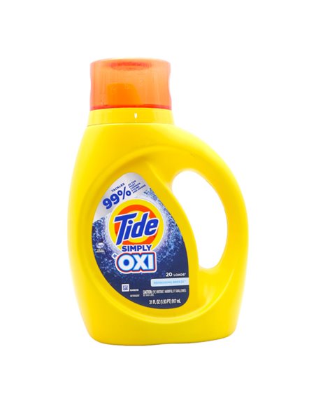 28720 - Tide Liquid Detergent, Simply Oxi - 31 fl. oz. (Case of 6) - Box:  - Loc: C3