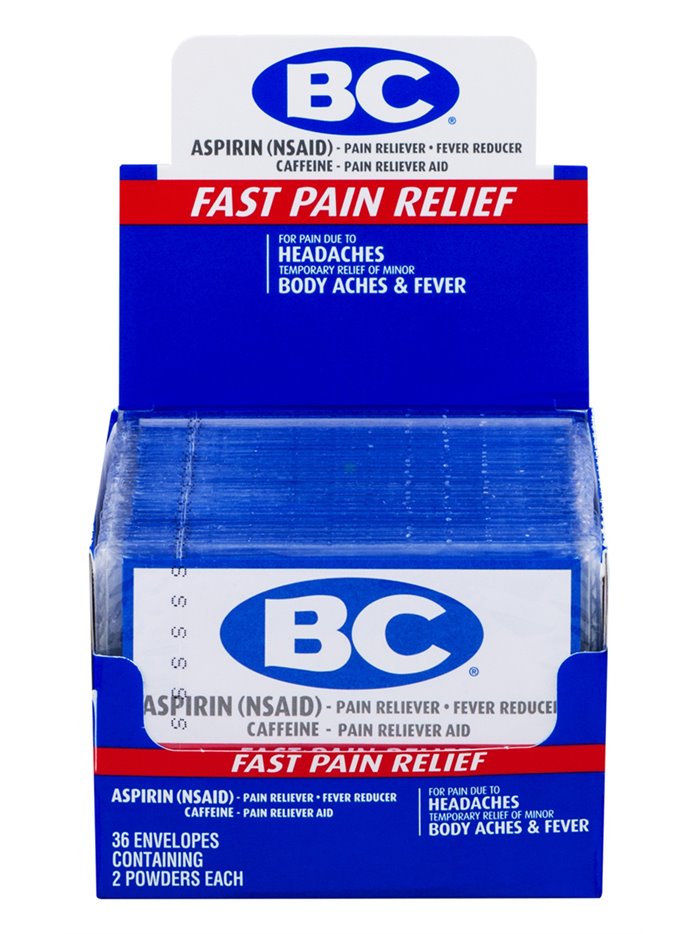 8286 - BC Fast Pain Relief  - 36ct - Box:  - Loc: N0