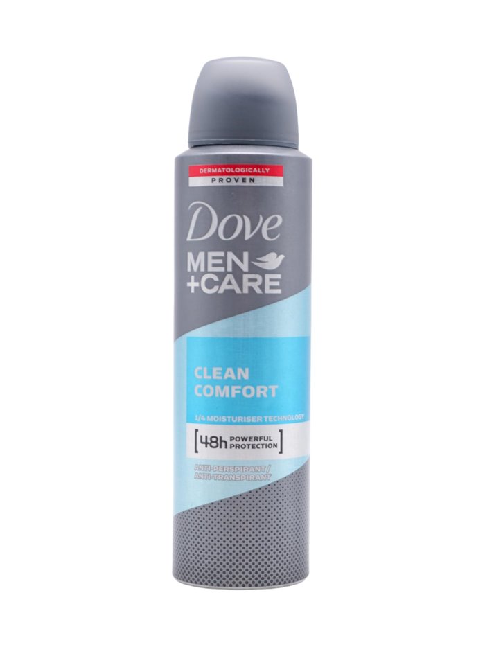 28816 - Dove Deodorant Spray, Clean Comfort - 150ml. (Case of 6) - Box:  - Loc: K9