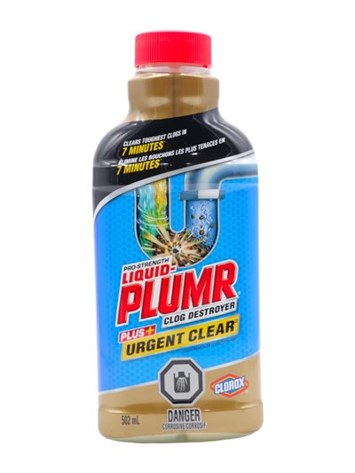 28836 - Liquid Plumr Urgent Clear (Clorox) - 502ml (Case of 6) C01368 - Box:  - Loc: H3