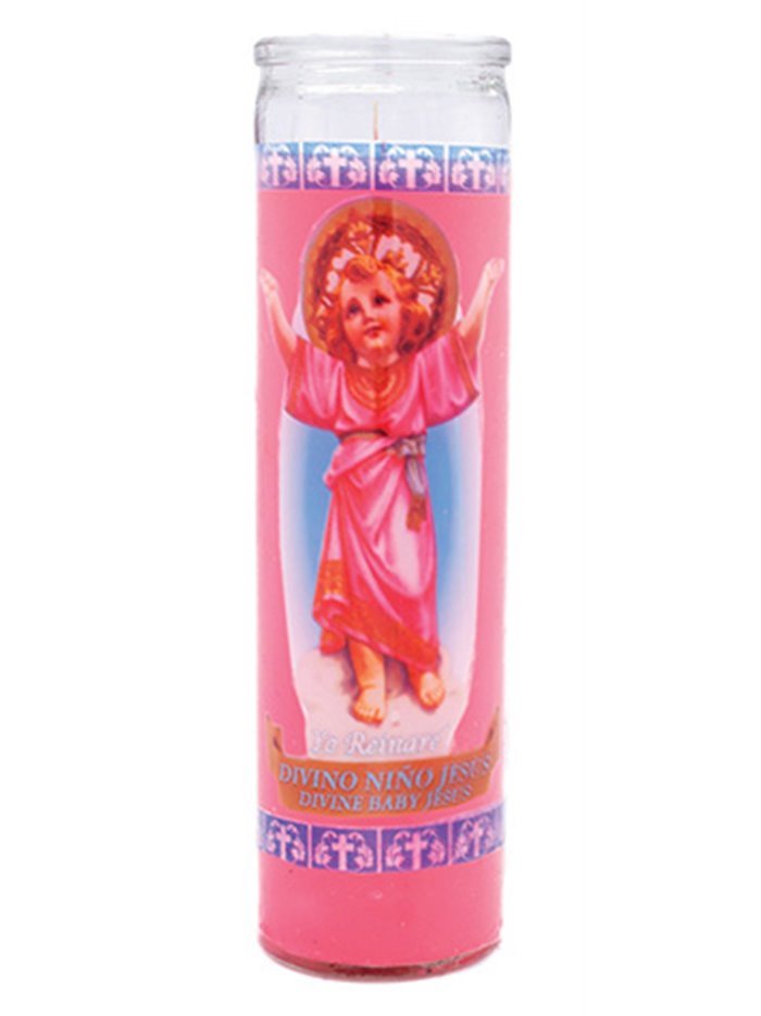 8356 - Candle Divine Child Pink - (Case of 12) - Box:  - Loc: H11