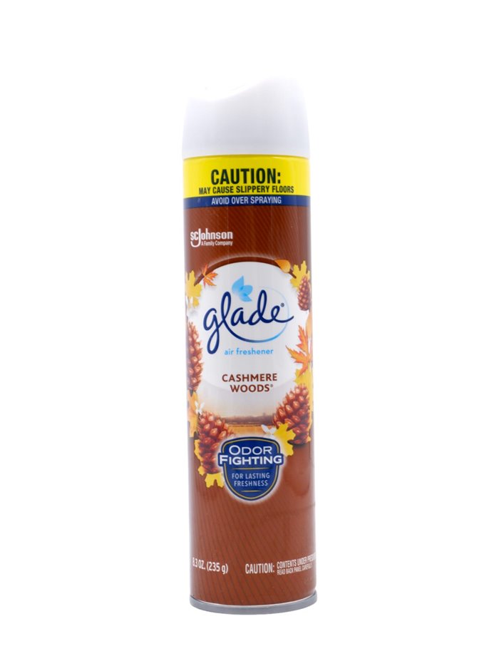 28924 - Glade Spray, Cashmere Woods - 8.3 oz. (Case of 6) - Box:  - Loc: I7