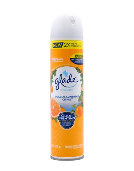 28927 - Glade Spray, Coastal Sunshine Citrus - 8.3 oz. (Case of 6) - Box:  - Loc: I7