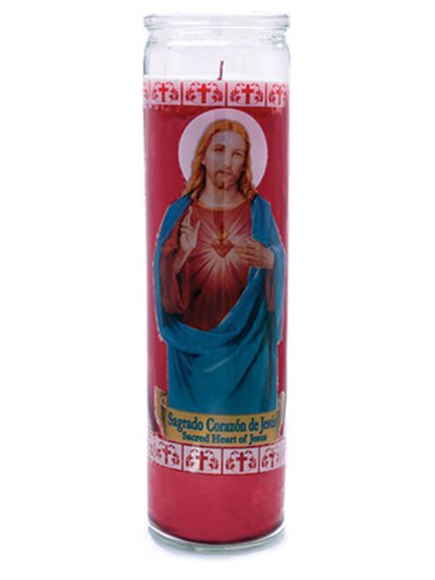 8439 - Candle Heart of Jesus - (Case of 12) - Box:  - Loc: A10