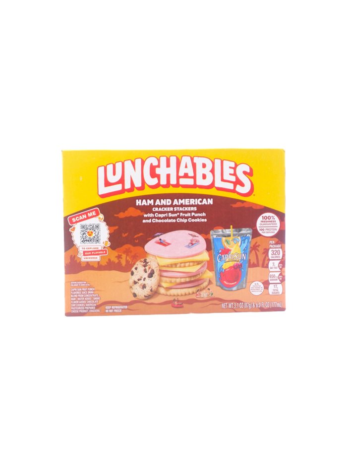 28980 - Lunchables Ham and American Crackers - 3.1oz (Case Of 8) - Box:  - Loc: NV-16