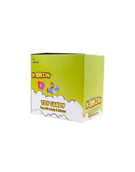29011 - Koozby Toy Candy W/ Candy & Sticker -  12ct/5g - Box:  - Loc: G1