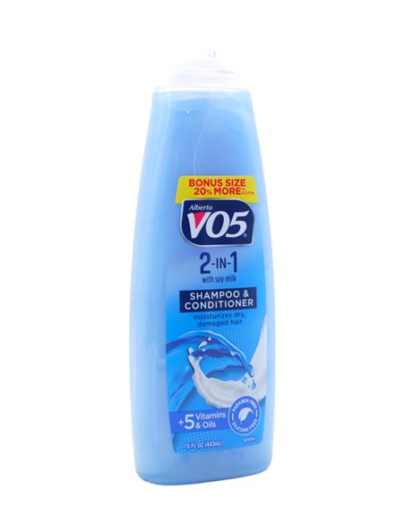 29035 - Alberto VO5 Shampoo & Conditioner Moisturizes Dry, Damaged Hair - 15 fl. oz. - Box:  - Loc: K9