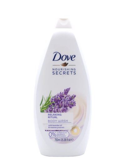 29087 - Dove Body Wash, Relaxing Ritual, Lavender & Rosemary - 750ml. (Case of 12) - Box:  - Loc: H0