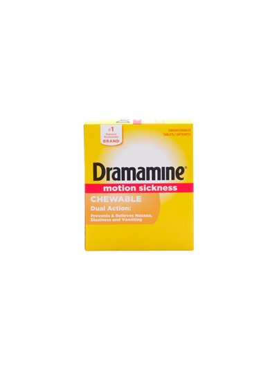 29095 - Dramamine Chewable Dual Action Tabs. Motion Sickness - 25ct - Box:  - Loc: K2