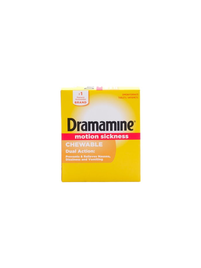 29095 - Dramamine Chewable Dual Action Tabs. Motion Sickness - 25ct - Box:  - Loc: K2