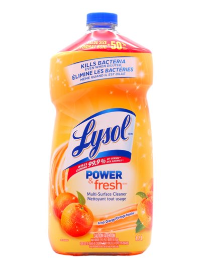 29117 - Lysol Power & Fresh Cleaner, Fresh Orange Scent - 1.2 Lt.78910 - Box:  - Loc: I5