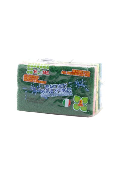 29231 - Uniware Heavy Duty Scrubb Sponge 3pack (C21-00014) - Box:  - Loc: J7