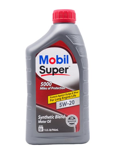 29364 - Mobil Super 5000 miles Motor Oil 5W-20 1Quart - (Case of 6) 124405 - Box:  - Loc: A5