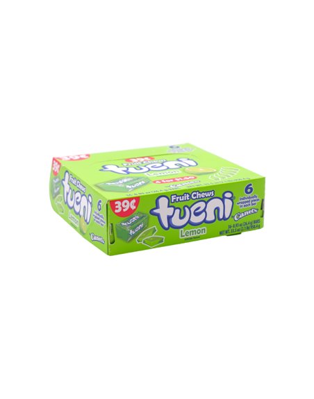 29378 - Tueni Fruit Chew  Lemon (Caramelo Suave) - 12/36ct - Box:  - Loc: L6