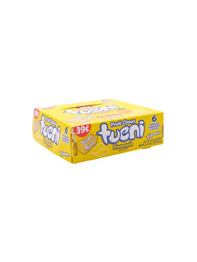 29381 - Tueni Fruit Chew Pineaple (Caramelo Suave) - 12/36ct - Box:  - Loc: L6