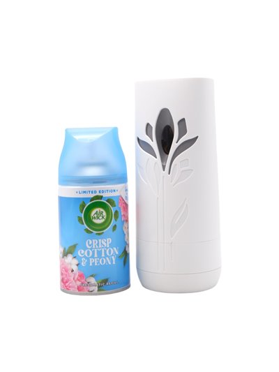 29426 - Air Wick Refill Freshmatic Machine + Can, Pacific Crisp Cotton & Peony - 250ml (Case of 4) - Box:  - Loc: 41F