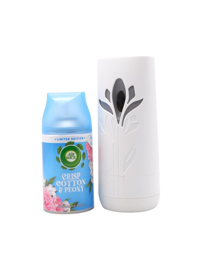 29426 - Air Wick Refill Freshmatic Machine + Can, Pacific Crisp Cotton & Peony - 250ml (Case of 4) - Box:  - Loc: 41F