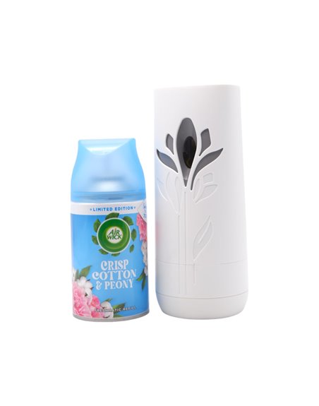 29426 - Air Wick Refill Freshmatic Machine + Can, Pacific Crisp Cotton & Peony - 250ml (Case of 4) - Box:  - Loc: 41F