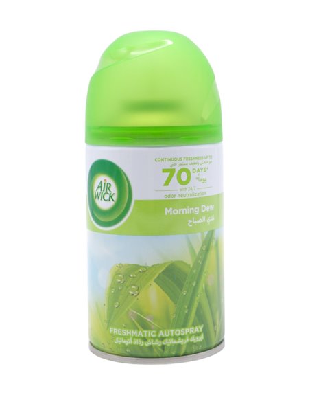 29435 - Air Wick Freshmatic Refill Can, Morning Dew - 250ml. (Case of 6) - Box:  - Loc: I6