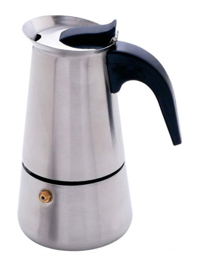 8877 - Imusa Stainless Steel Coffee Maker - 6 Cups - Box:  - Loc: J13