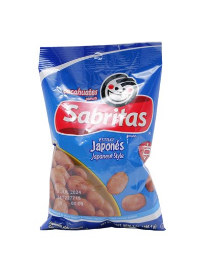 29474 - Sabritas Cacahuates Estilo Japones - 7oz. (Case of 12) - Box:  - Loc: P0-1