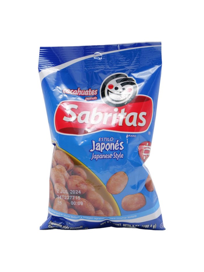 29474 - Sabritas Cacahuates Estilo Japones - 7oz. (Case of 12) - Box:  - Loc: P0-1