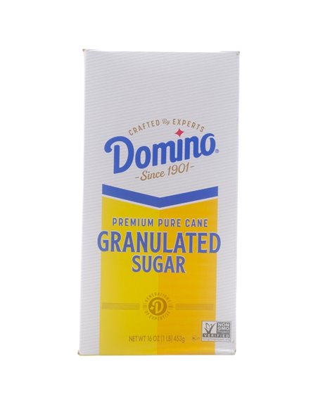 29477 - Domino Premium Cane Granulated Sugar Confectioner - 16oz. (Case of 24) - Box:  - Loc: H2