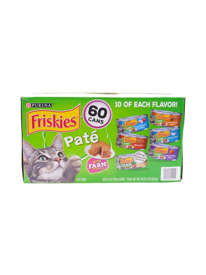 29480 - Friskies Paté W/ Farm Variety Pack, 5.5 oz. - (60 Cans) - Box:  - Loc: S1