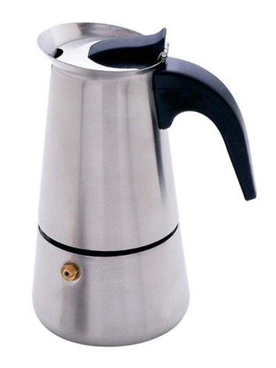 9009 - Imusa Stainless Steel Coffee Maker - 2 Cups - Box:  - Loc: J13