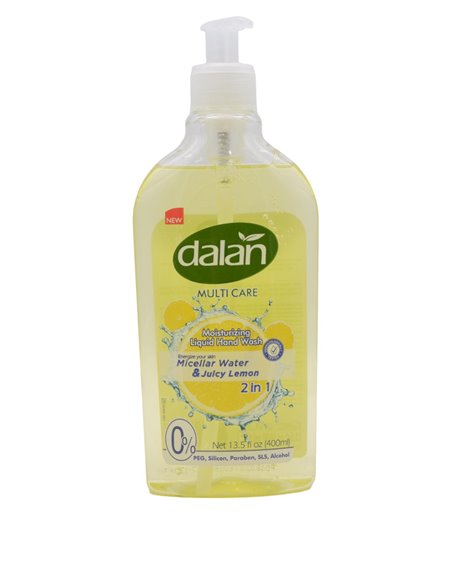 29614 - Dalan Liquid Hand Soap, Micellar 2 In 1 Water & Juicy Lemon - 13.5 fl. oz. - Box:  - Loc: I2