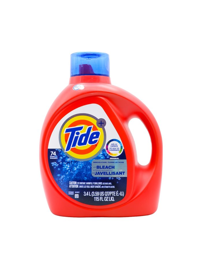 29650 - Tide Liquid Detergent, HE Original W/ Bleach - 115 fl. oz. (Case of 4) - Box:  - Loc: C5