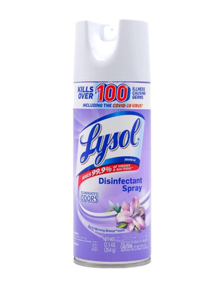 29703 - Lysol Disinfectant Spray, Early Morning - 12/12.5 oz. 80833 - Box:  - Loc: I5