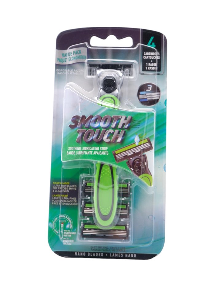 29707 - Smooth Touch Refill Cartridges - 4 Catriges Plus Razor - Box:  - Loc: L0