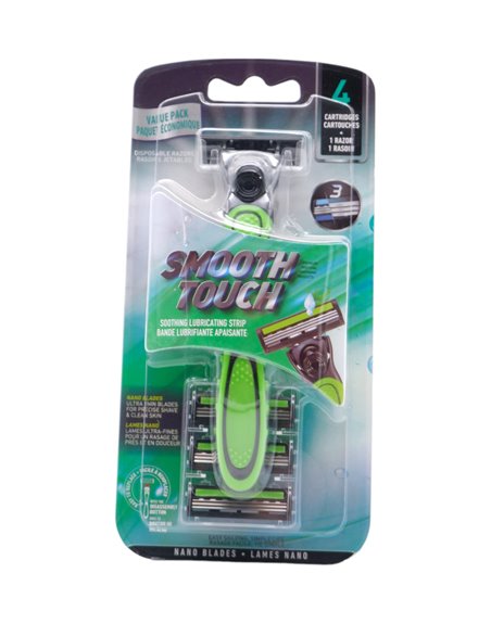 29707 - Smooth Touch Refill Cartridges - 4 Catriges Plus Razor - Box:  - Loc: L0