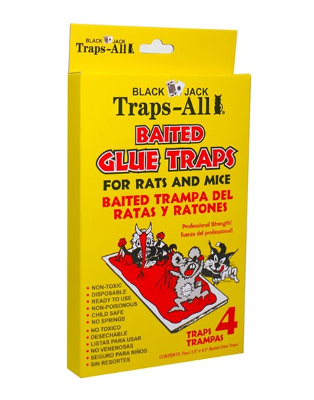 9067 - Black Jack Traps-All Glue Traps - 4 Pack - Box:  - Loc: I13