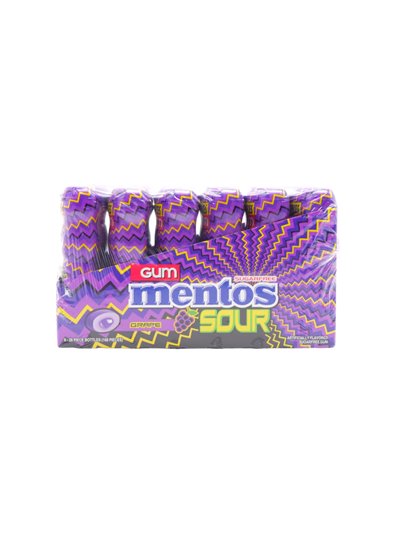 29726 - Perfetti Mentos Gum Sour Grape - 6/28pcs - Box:  - Loc: N2