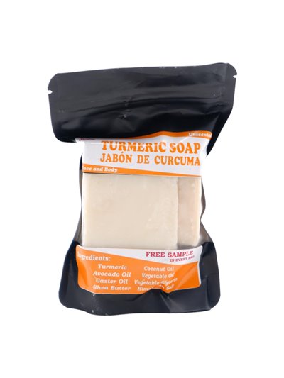 29755 - Piel Sedosa. Jabon De Curcuma Unscented. (Turmeric Soap) - 4.5 oz. - Box:  - Loc: G3