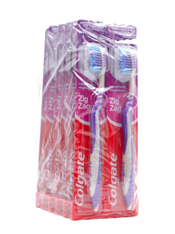 29777 - Colgate Toothbrush, ZigZag, Soft - (Pack of 12) - Box:  - Loc: K8