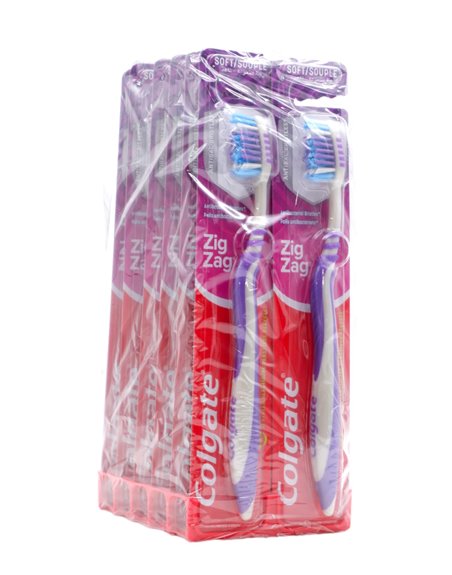 29777 - Colgate Toothbrush, ZigZag, Soft - (Pack of 12) - Box:  - Loc: K8