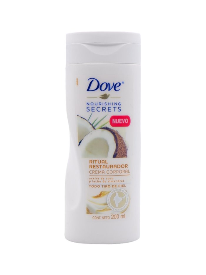 29792 - Dove Crema Restauradora Corporal de Aceite De Coco,  - 12/200ml - Box:  - Loc: J2