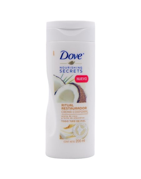 29792 - Dove Crema Restauradora Corporal de Aceite De Coco,  - 12/200ml - Box:  - Loc: J2