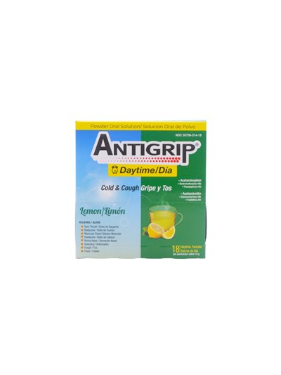 29867 - AntiGrip Tea Lemon Day Time- 18's - Box:  - Loc: 