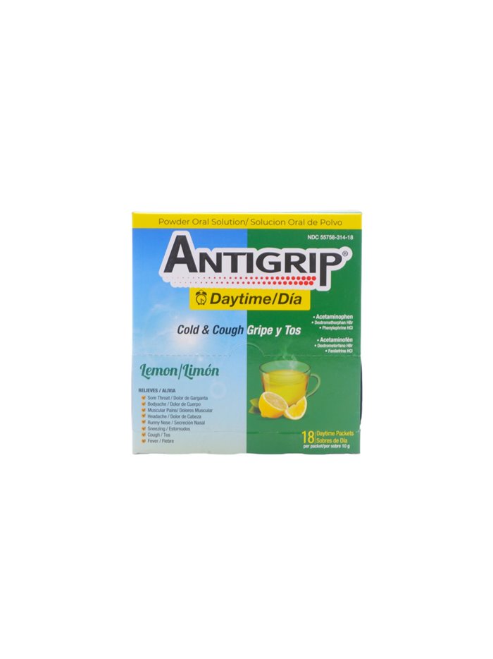 29867 - AntiGrip Tea Lemon Day Time- 18's - Box:  - Loc: 