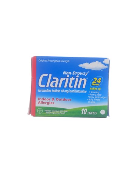 29897 - Claritin Reditabs (Indoor & Outdoor Allergies) - 10 Tabs - Box:  - Loc: 